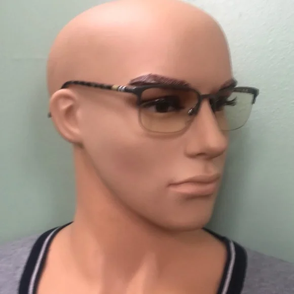 Burberry Matte Gunmetal Rx Eyeglasses COA54 18 145
